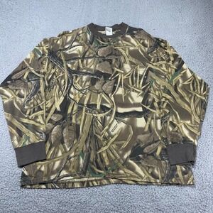 vintage ranger camo long sleeve shirt XL crew neck camouflage tee 90s 2000s